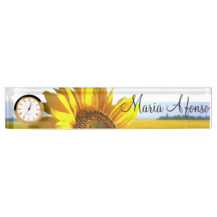 Sunflower Desk Nameplate