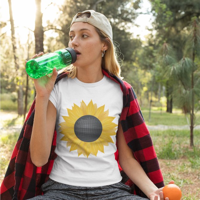 Sunflower Disco Ball Retro Party Vibe  T-Shirt (Creator Uploaded)