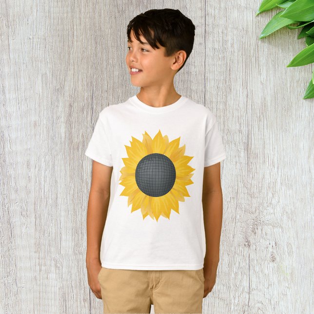 Sunflower Disco Ball Retro Party Vibe  T-Shirt (Creator Uploaded)