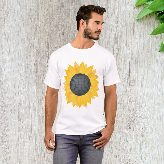 Sunflower Disco Ball Retro Party Vibe  T-Shirt (Creator Uploaded)