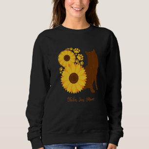 Sunflower Dog Mom - Shiba Inu Premium Sweatshirt
