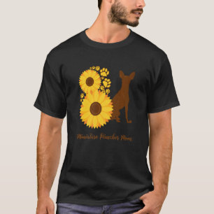 Sunflower Dog Mum Miniature Pinscher T-Shirt