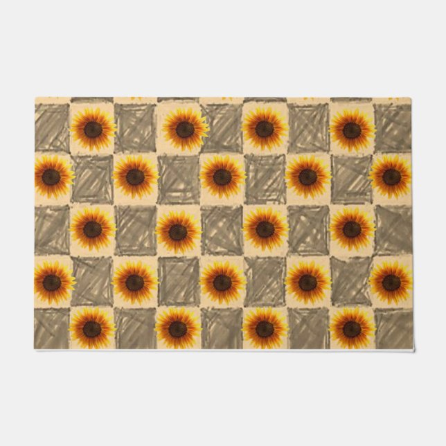 Sunflower Door Mat (Front)