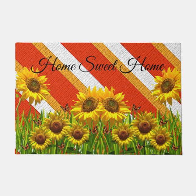 Sunflower  Door Mat Stripe (Front)