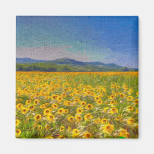 Sunflower Dreams Art Magnet