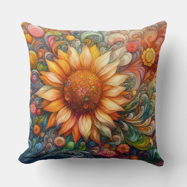 Sunflower Dreams Cushion (Front)