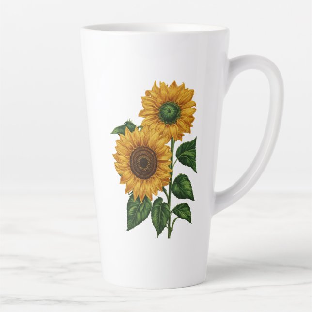 Sunflower Dreams: Large Latte Mug (17oz) (Right)