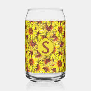 Sunflower Drinking Glass