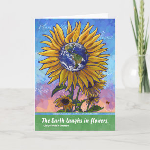 Sunflower Earth Quotation Card