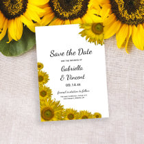 Sunflower watercolors envelopes for 5x7 cards