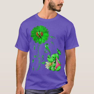Sunflower Elephant Outfit Spread Mental Health Awa T-Shirt