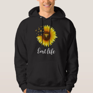 Sunflower Emt Life Ems Emergency Medical Technicia Hoodie