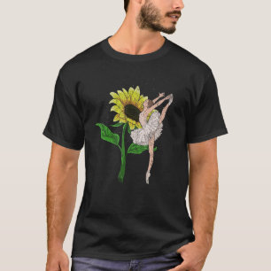 Sunflower En Pointe Ballerina Ballet Dancer Ballet T-Shirt