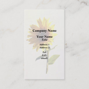 Sunflower Enjoying the Sun Business Card
