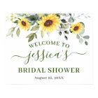 Sunflower Eucalyptus BRIDAL SHOWER Welcome Sign
