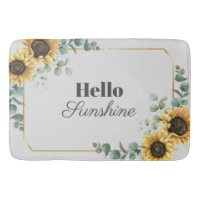 Sunflower Eucalyptus Greenery Geometric Script