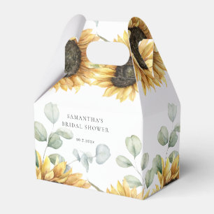Sunflower Eucalyptus Love in Bloom Bridal Shower Favour Box