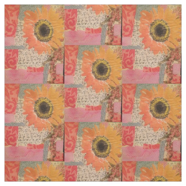 Sunflower fabric (Swatch)