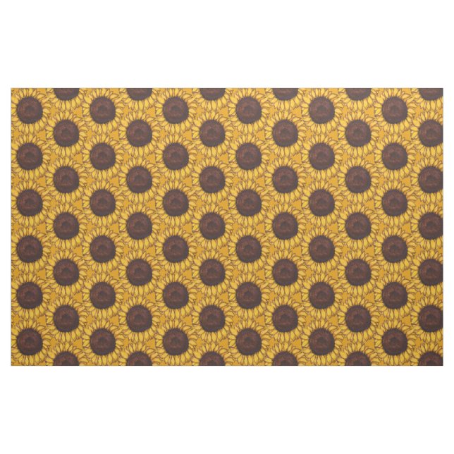 Sunflower Fabric Sunflower Fabric Cotton or Poly (Fat Quarter)