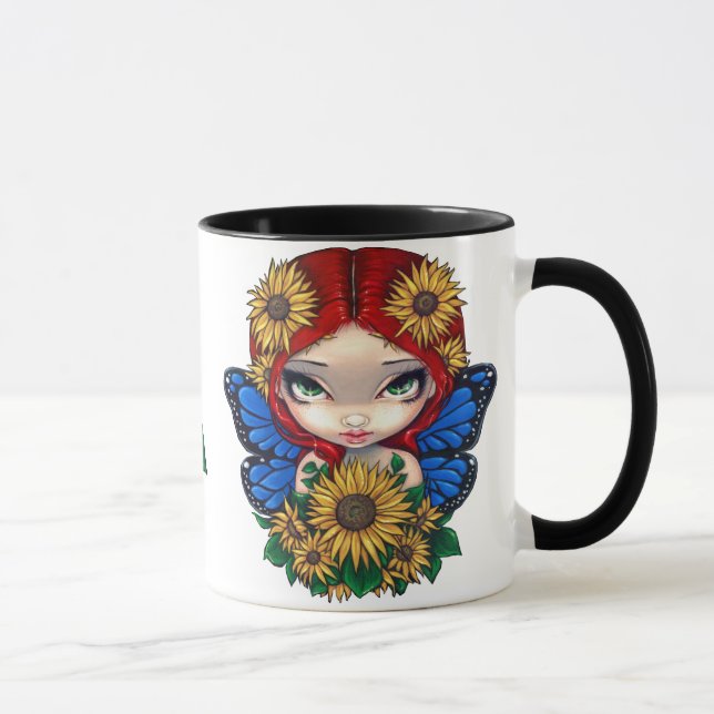 Sunflower Fairy with Sunflowers Mug (Right)