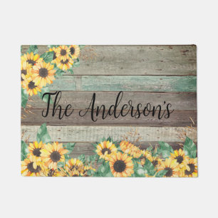 Sunflower Family Name    Doormat