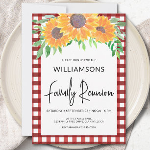 Sunflower Family Reunion  Invitation