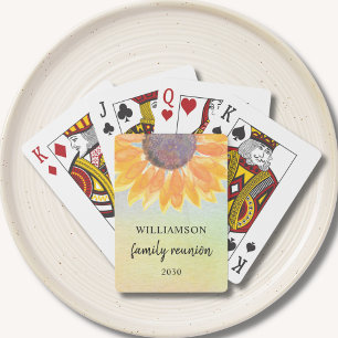 Sunflower Family Reunion  Playing Cards