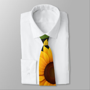 Sunflower Farm 3D Isometric Pattern Tie
