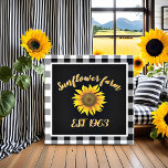 Sunflower farm  faux canvas print<br><div class="desc">customised sunflower farm,  change year,  add name</div>