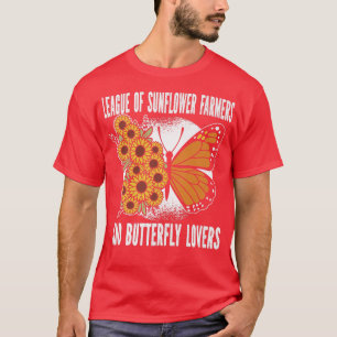 Sunflower Farmers And Butterfly Lovers Sunflower T-Shirt