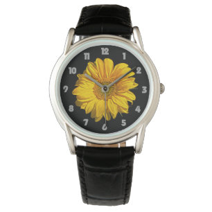 Sunflower Fat Grey Numbers Mens Watch