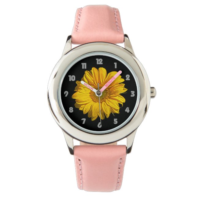 Sunflower Fat Grey Numbers waa Watch (Front)