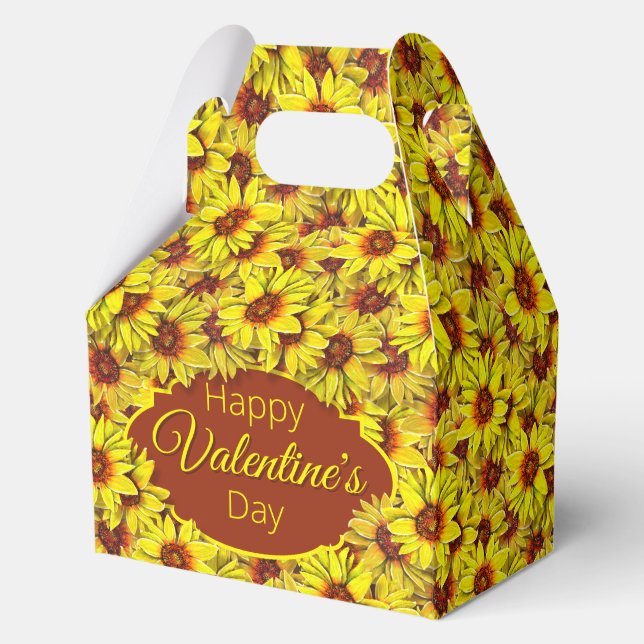 Sunflower Favour Gift Box (Front)