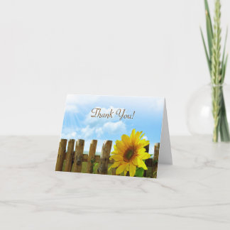 Sunflower Fence Bridal Party Thank You
