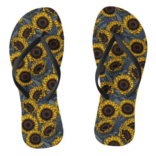 Sunflower field 2 thongs (Footbed)