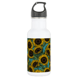 Sunflower field 532 ml water bottle