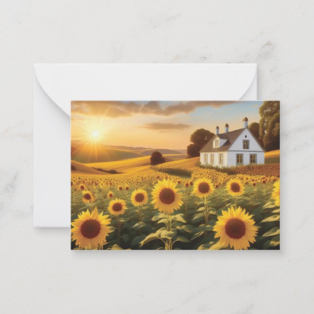 Sunflower Field Card (Front)