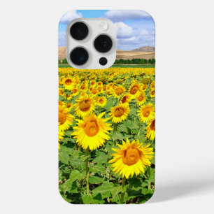 Sunflower field iPhone 15 pro case