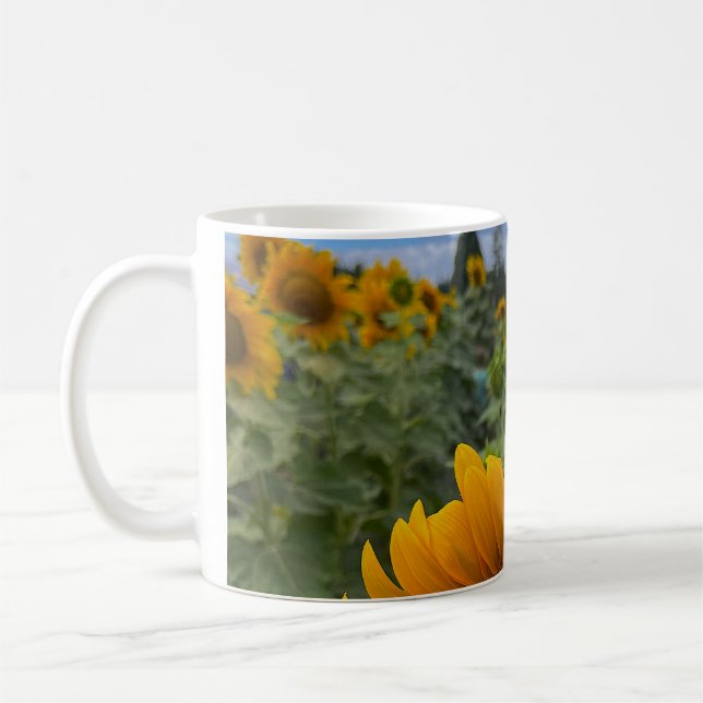 Sunflower Field Coffee Mug (Left)