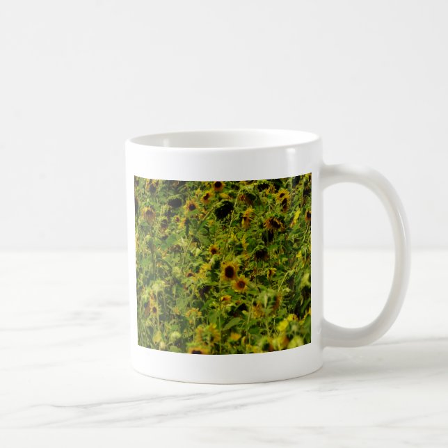 Sunflower field coffee mug (Right)