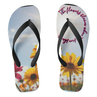 Sunflower Field Digital Art – Inspirational Sunris Thongs