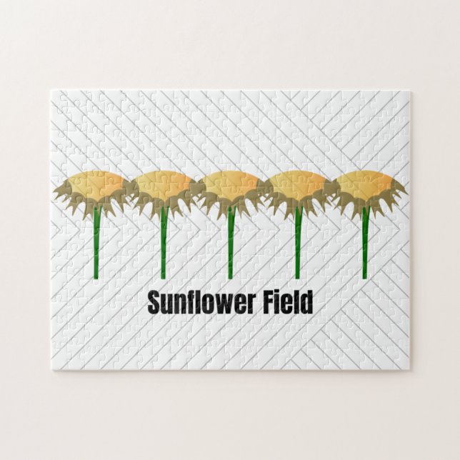 Sunflower Field Garden Art Jigsaw Puzzle (Horizontal)