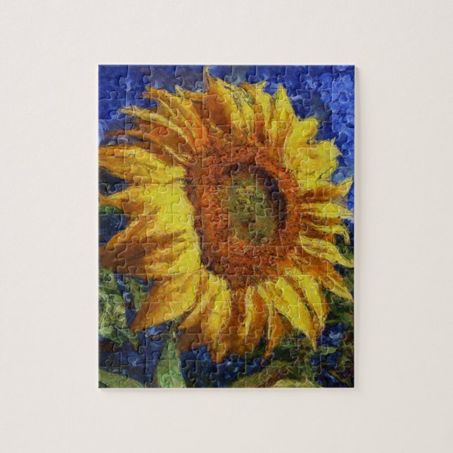 Sunflower Field In Colourful Artistic Style Jigsaw Puzzle (Vertical)
