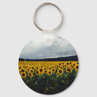 Sunflower Field Keychain