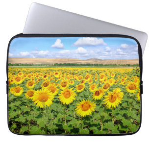 Sunflower field laptop sleeve