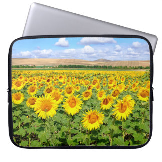 Sunflower field laptop sleeve