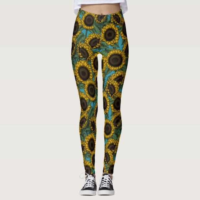 Sunflower field leggings (Front)
