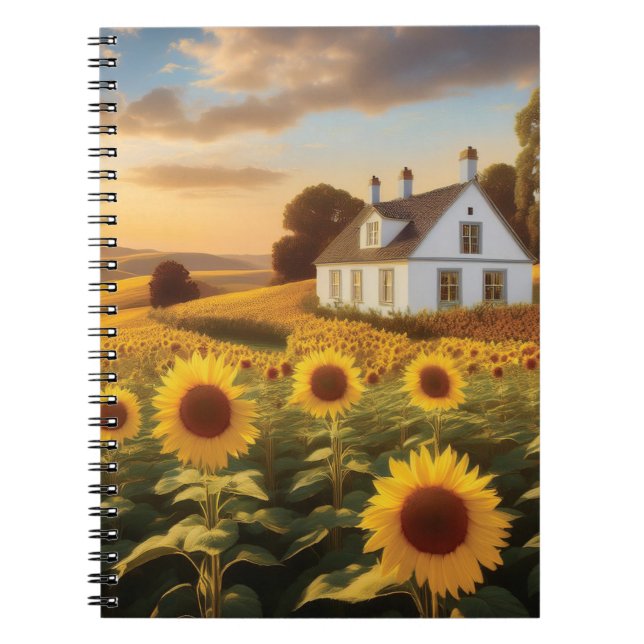 Sunflower Field Notebook (Front)