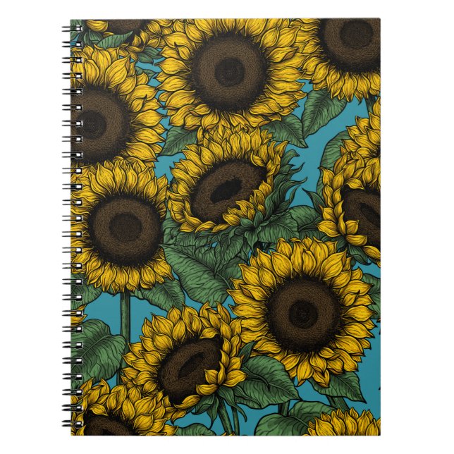 Sunflower field notebook (Front)