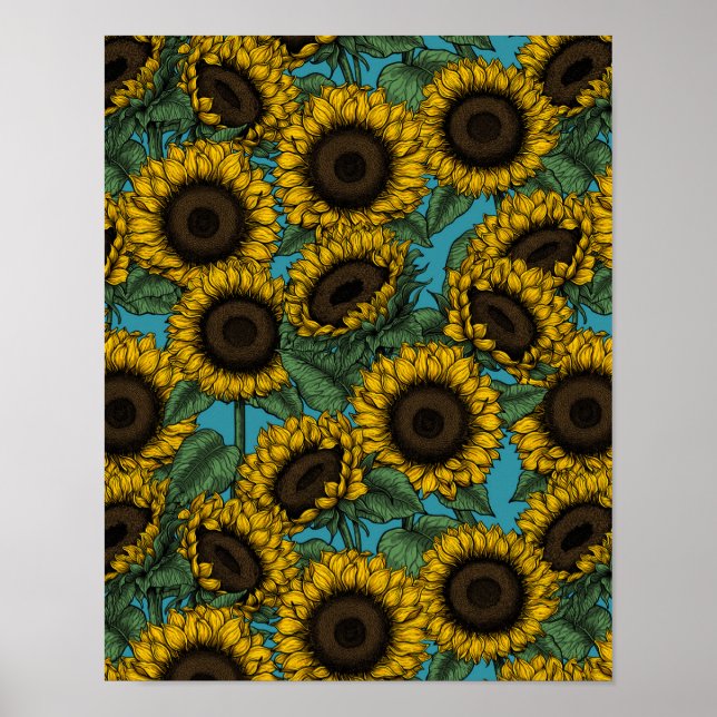 Sunflower field poster (Front)